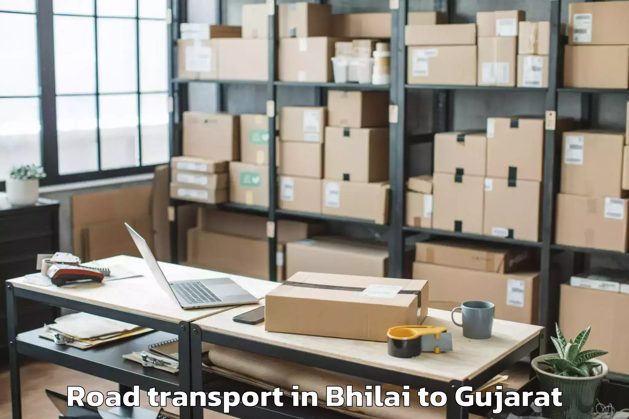 Book Your Bhilai to Halvad Road Transport Today